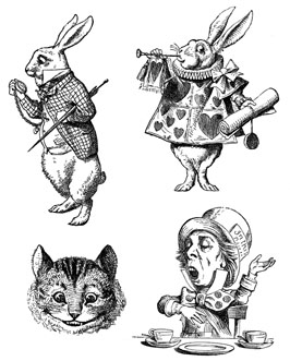 Rabbits, Cat Face, Hatter