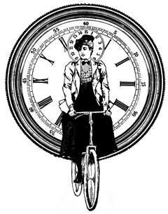 Steampunk Bicycle Lady