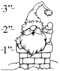 Gnome Santa in Chimney