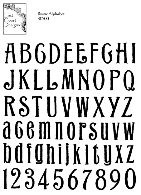 Rustic Alphabet Set