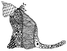 Zentangle Cat