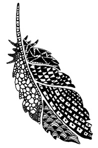 Zentangle Feather 3