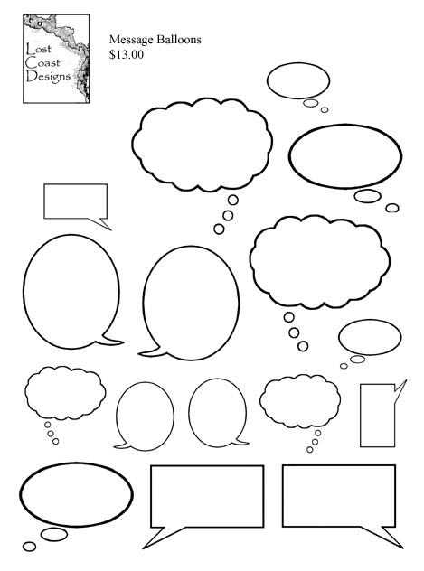 Message Balloons Set